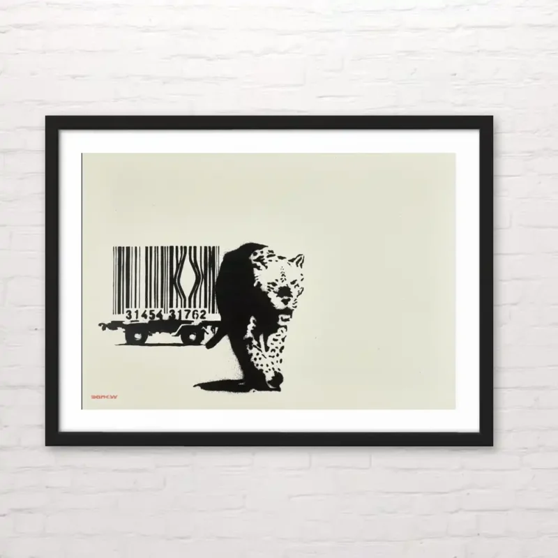 Banksy codigo de barra - Posterinc.cl