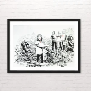 Bansky - Media canvas - Posterinc.cl