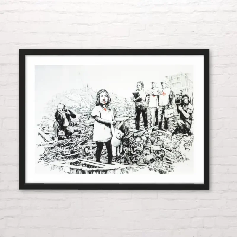 Bansky - Media canvas - Posterinc.cl