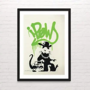 Banksy - Gangsta rat dark green - Posterinc.cl